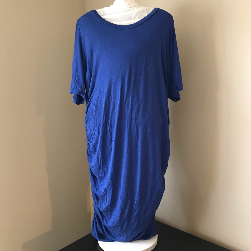 MOTHERHOOD MATERNITY dress with side ruching